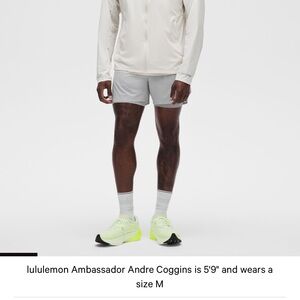 lululemon athletica Light Gray Athletic Shorts XS Men NWT